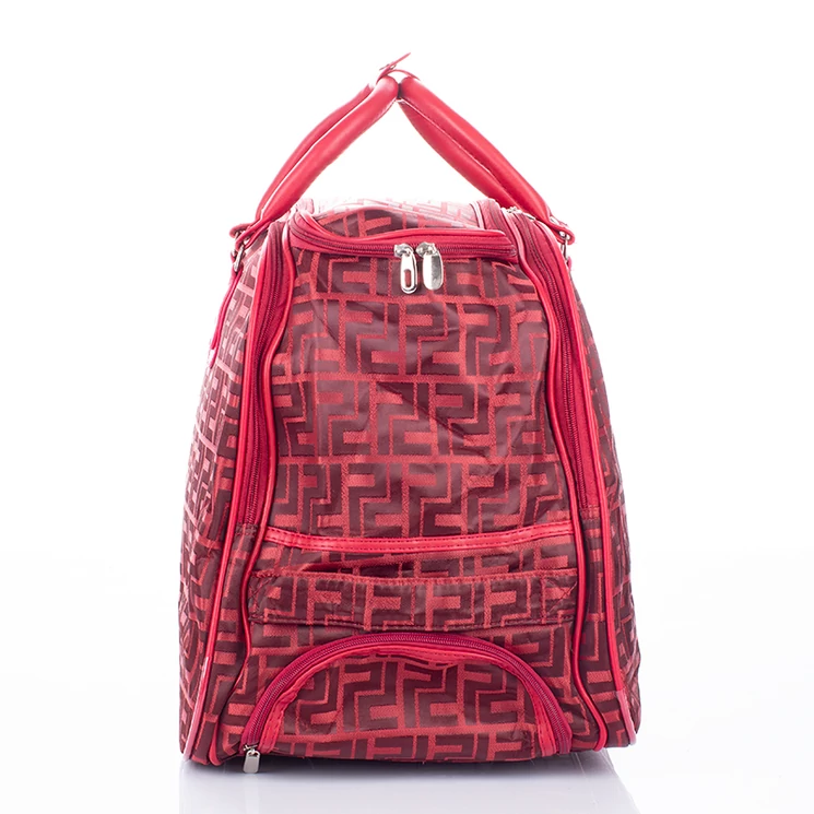 Euroline gurulós utazó táska piros színben