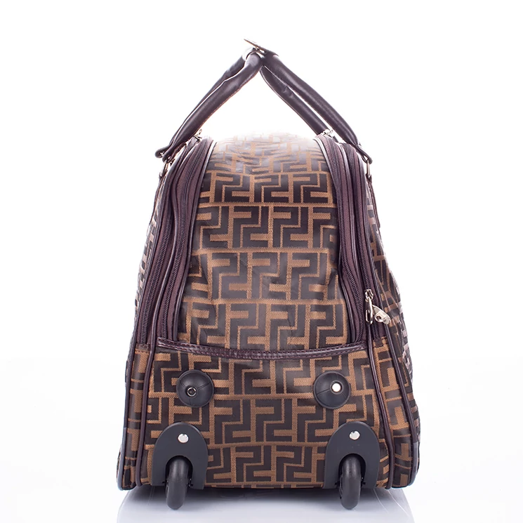 Euroline gurulós utazó táska barna színben