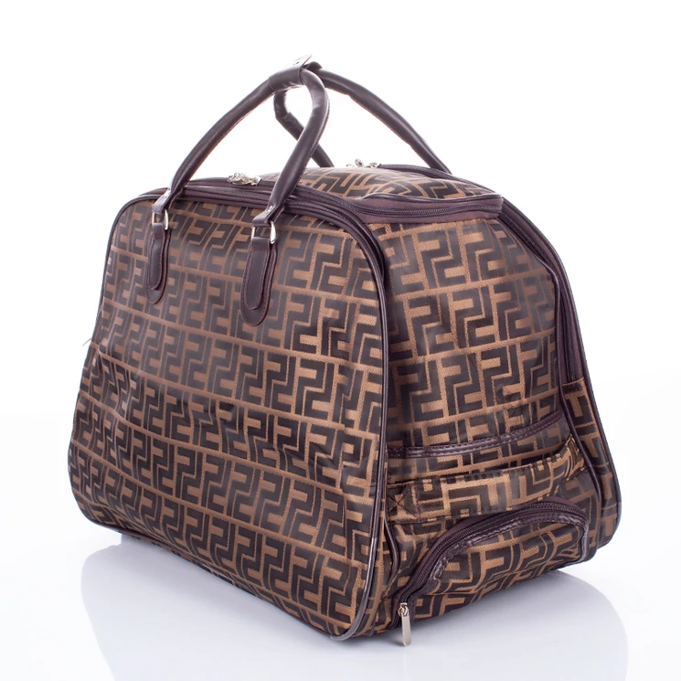 Euroline gurulós utazó táska barna színben