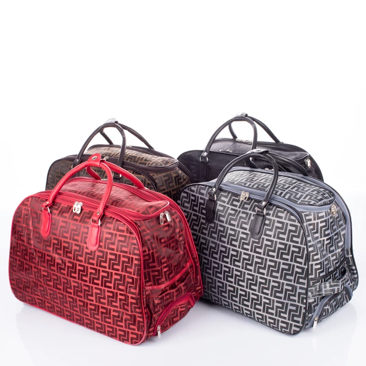 Euroline gurulós utazó táska barna színben