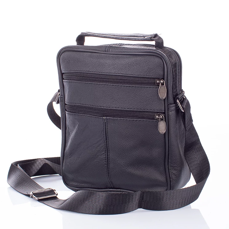 Valódi bőr férfi oldaltáska barna színben 