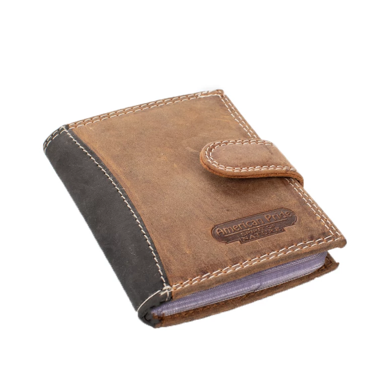 Valódi bőr kártyatartó Barna 712038