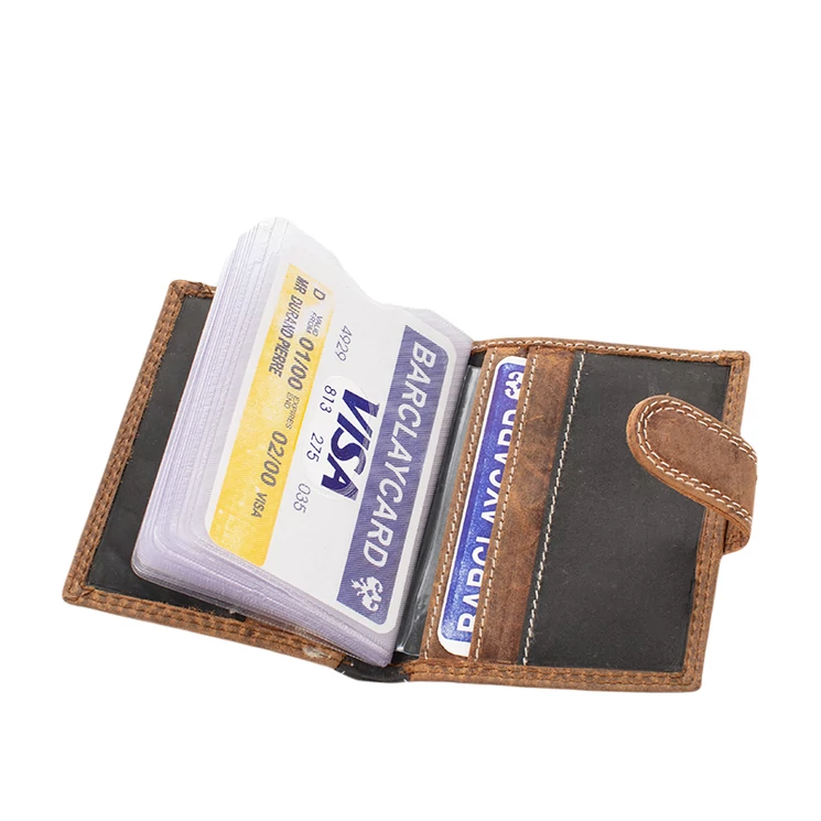 Valódi bőr kártyatartó Barna 712038