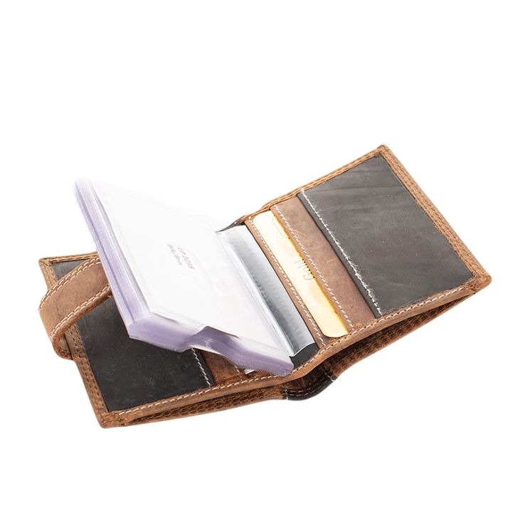 Valódi bőr kártyatartó Barna 712038