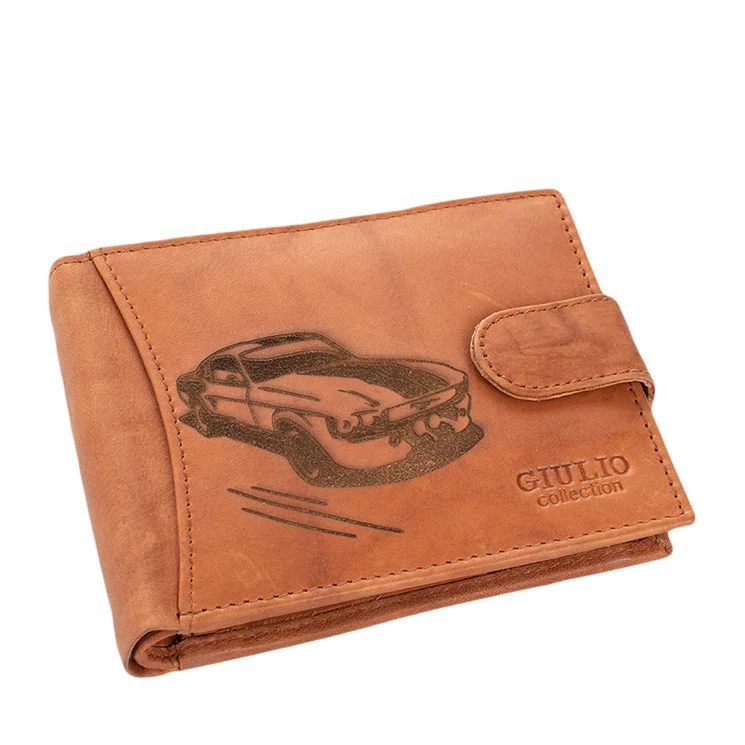 Autós bőr férfi pénztárca díszdobozban RFID rendszerrel ( 8 kártyatartó )* Kedvezményes áron