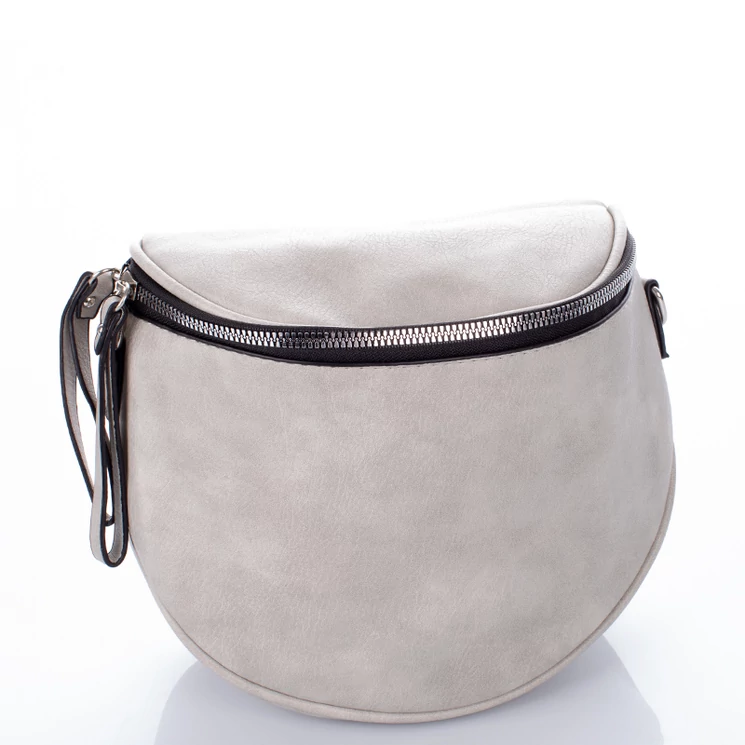 Keresztpántos női oldaltáska szürke színben 76201 Grey