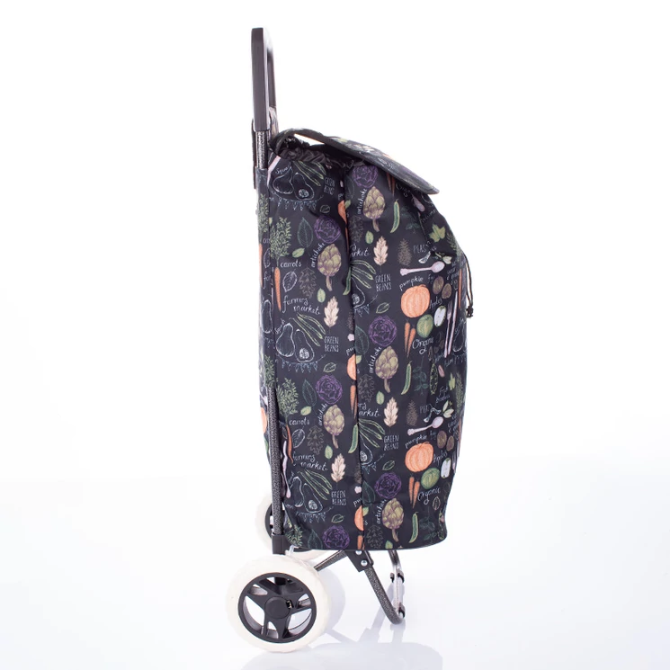 AMICA MODA gurulós bevásárló kocsi zöldség mintával