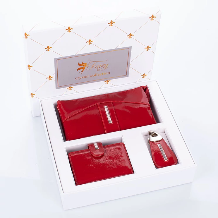 Fairy Crystal köves pénztárca kártyatartó kulcstartó ajándékcsomag