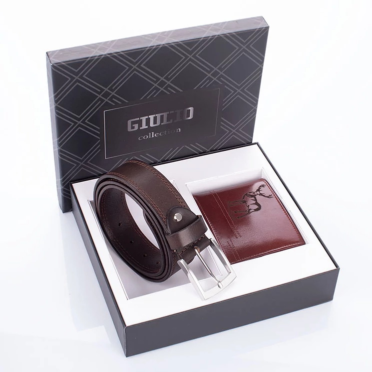 GIULIO vadász pénztárca és öv ajándékcsomag