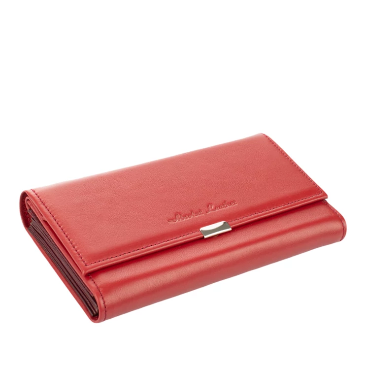 Valódi bőr brifkó pincér pénztárca 7401 bordo