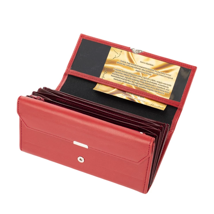 Valódi bőr brifkó pincér pénztárca 7401 bordo