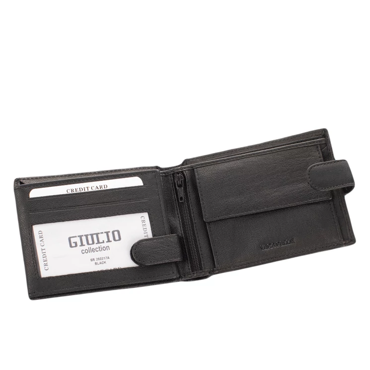 Motoros bőr férfi pénztárca díszdobozban