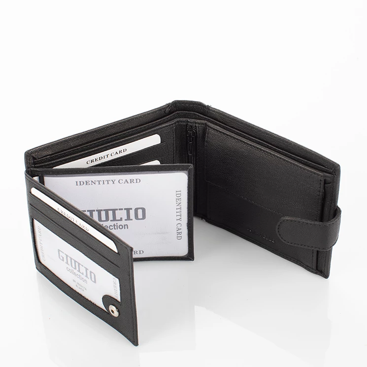 Motoros bőr férfi pénztárca díszdobozban