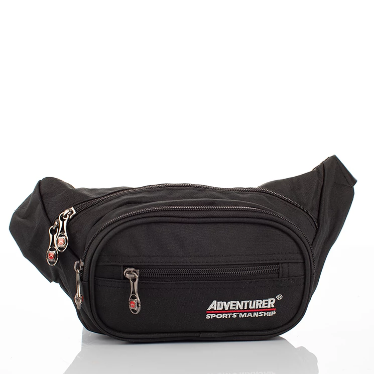 AdventureR nagyméretű 4 zsebes övtáska fekete színben AT5297