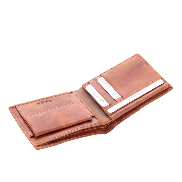 Vadász pénztárca bőr díszdobozban RFID rendszerrel szarvas mintával