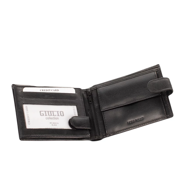 Bőr férfi pénztárca Kerékpáros mintával RFID rendszerrel Díszdobozban ( 8 kártyatartó )