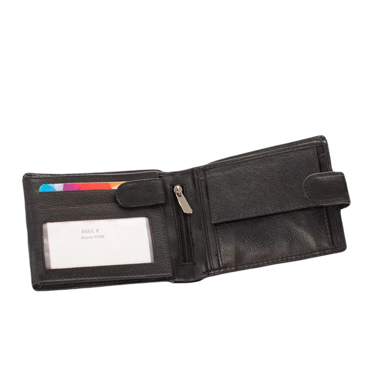 Bőr szürke színű pénztárca