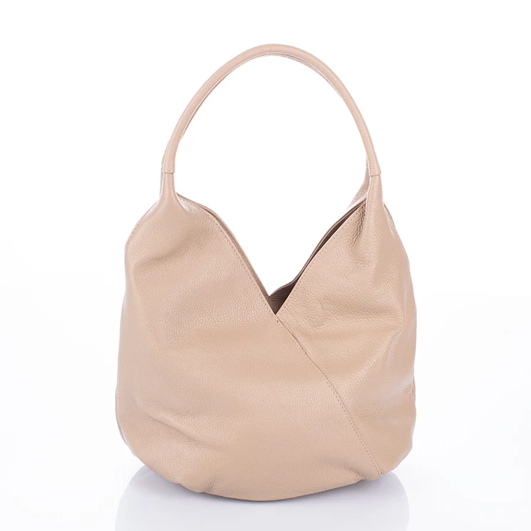 Valódi bőr női válltáska taupe színben S7204 Taupe