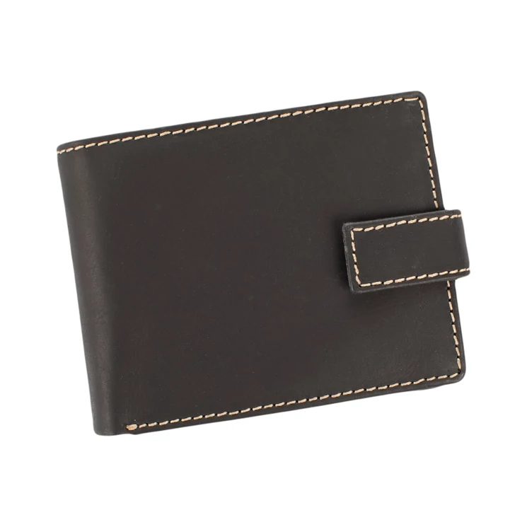 GIULIO valódi bivaly bőr férfi pénztárca díszdobozban RFID rendszerrel