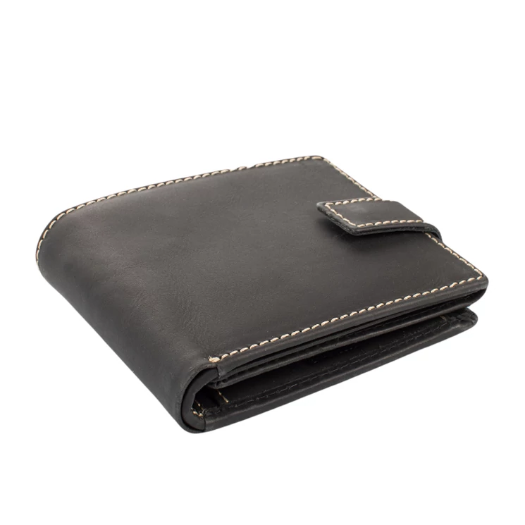 GIULIO valódi bivaly bőr férfi pénztárca díszdobozban RFID rendszerrel