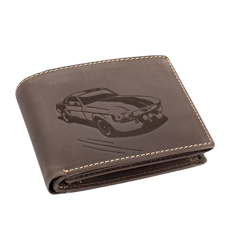 GIULIO valódi bivalybőr autós férfi pénztárca díszdobozban RFID rendszerrel 