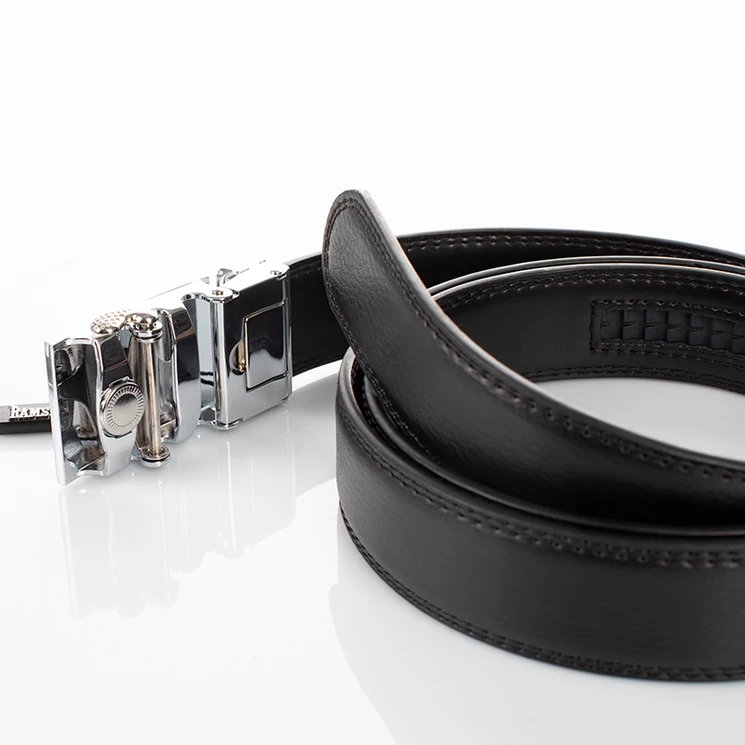 Ramsey London automata Férfi bőr öv fekete színben RL31 Black 130cm