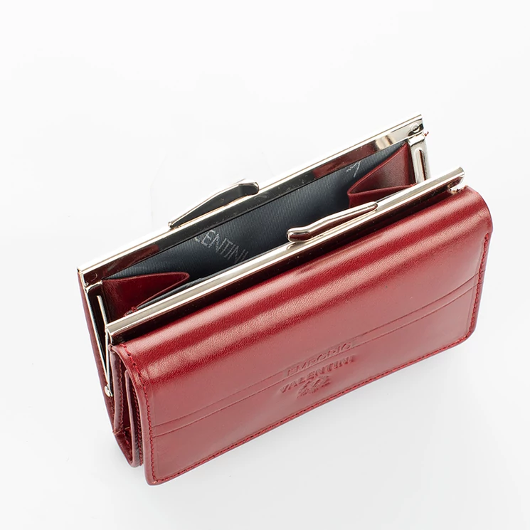 Emporio Valentini Valódi bőr Pénztárca piros színben