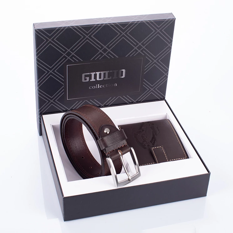 GIULIO autós pénztárca és öv ajándékcsomag