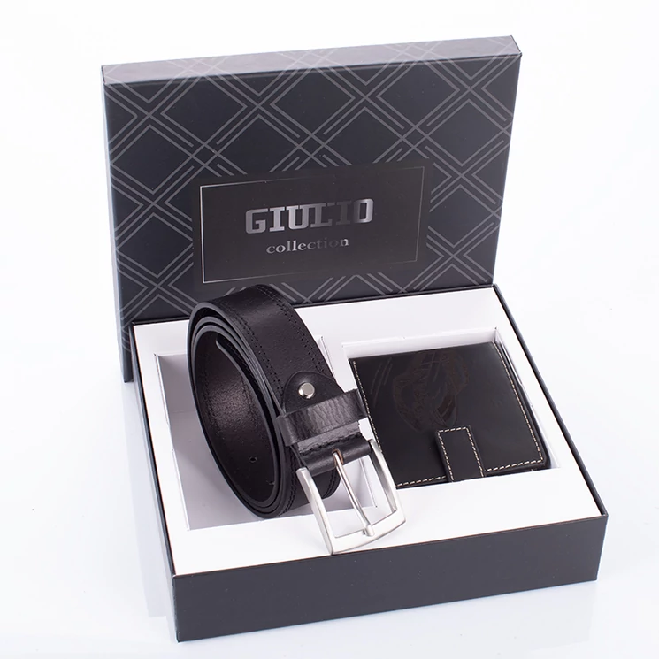 GIULIO autós pénztárca és öv ajándékcsomag