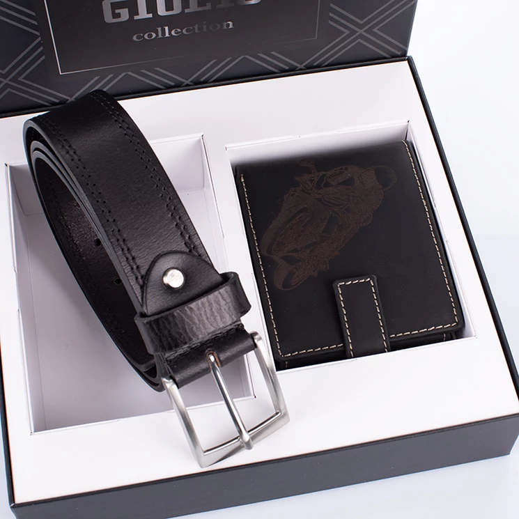 GIULIO motoros pénztárca és öv ajándékcsomag