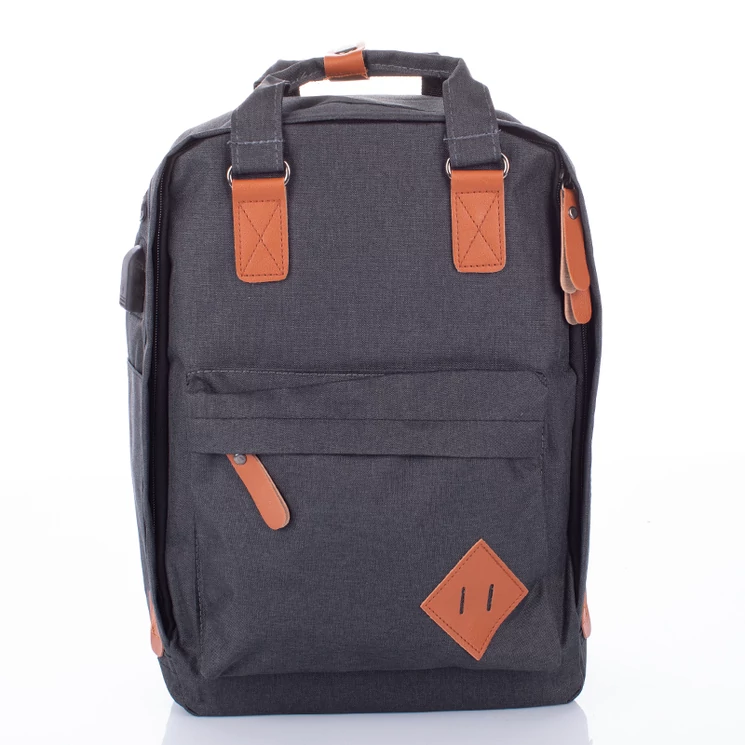 Hátizsák usb töltővel sötétszürke színben