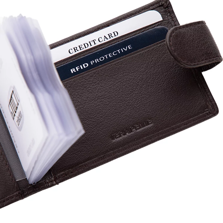 GIULIO COLLECTION valódi bőr kártyatartó RFID rendszerrel