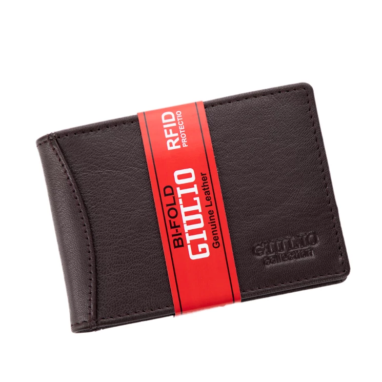 GIULIO COLLECTION valódi bőr kártyatartó RFID rendszerrel*