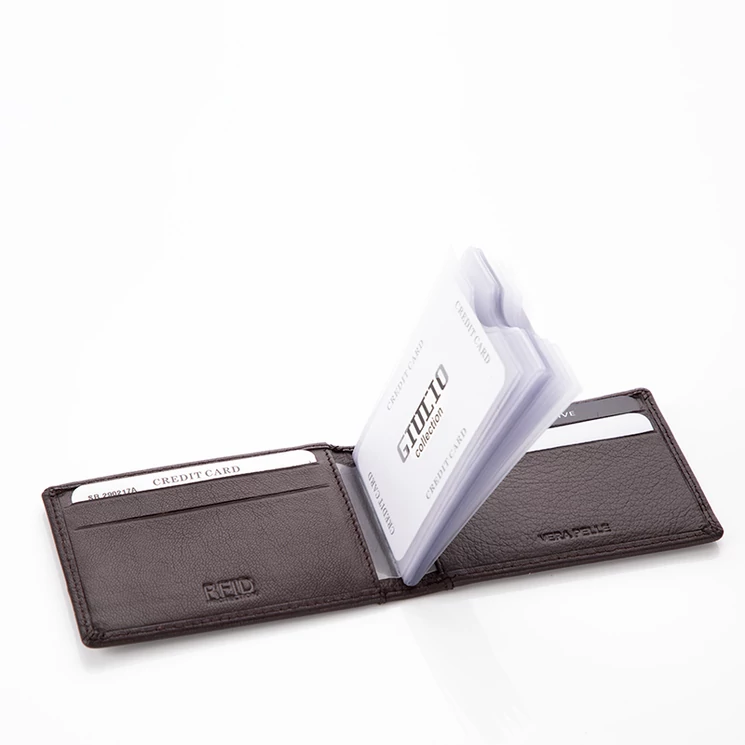 GIULIO COLLECTION valódi bőr kártyatartó RFID rendszerrel*