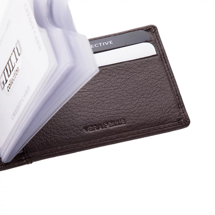 GIULIO COLLECTION valódi bőr kártyatartó RFID rendszerrel*