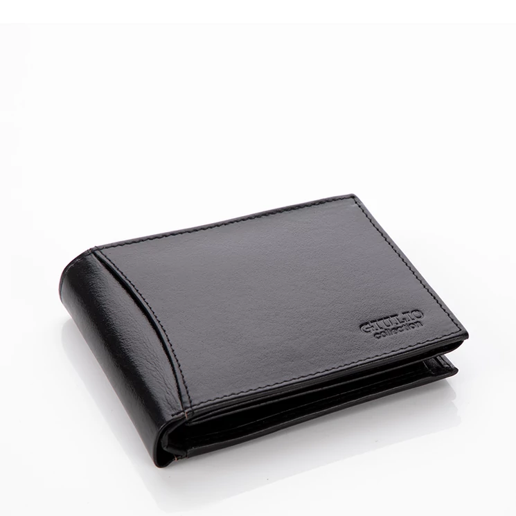 GIULIO valódi bőr férfi pénztárca díszdobozban RFID rendszerrel ( 8 kártyatartó )+