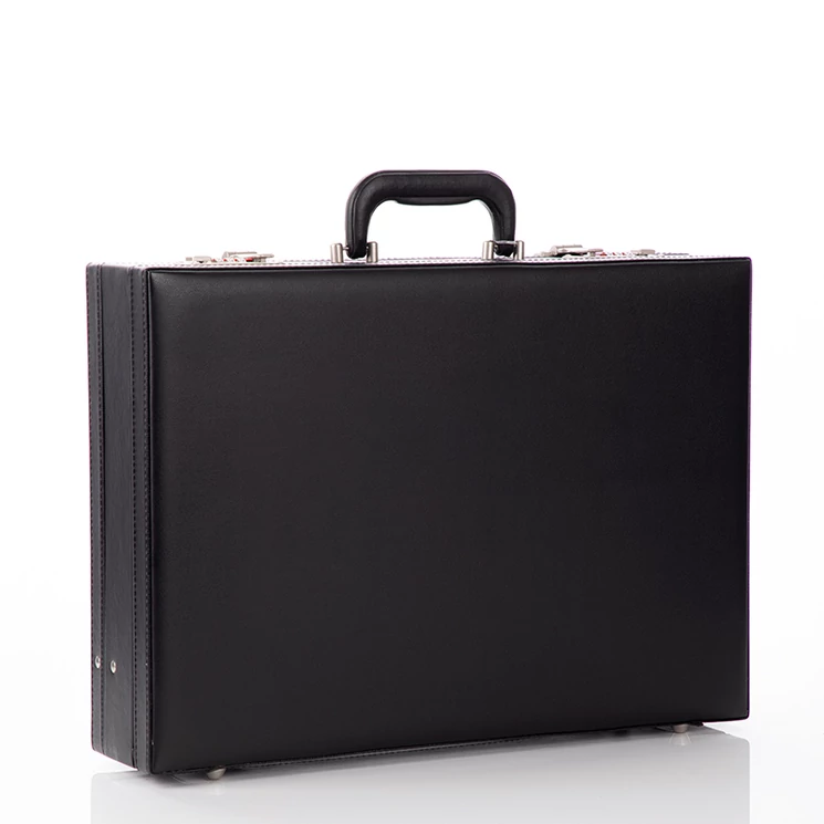 DN-2625 számzáras műbőr diplomatatáska bővíthető