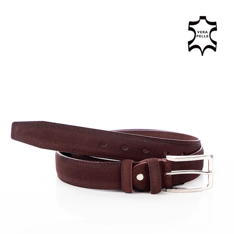 Valódi bőr férfi öv barna színben 120cm