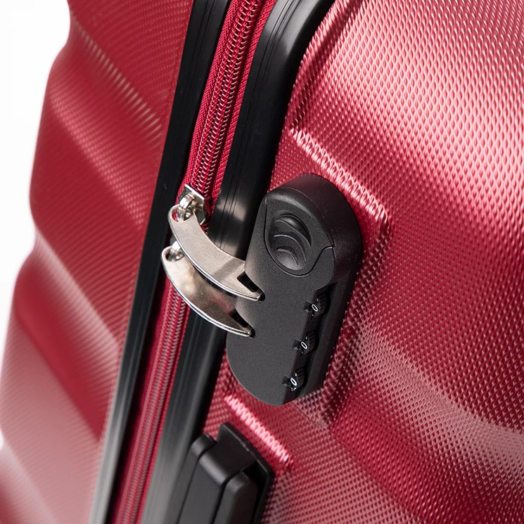 BONTOUR 3 db-os bőrönd szett bordó színben