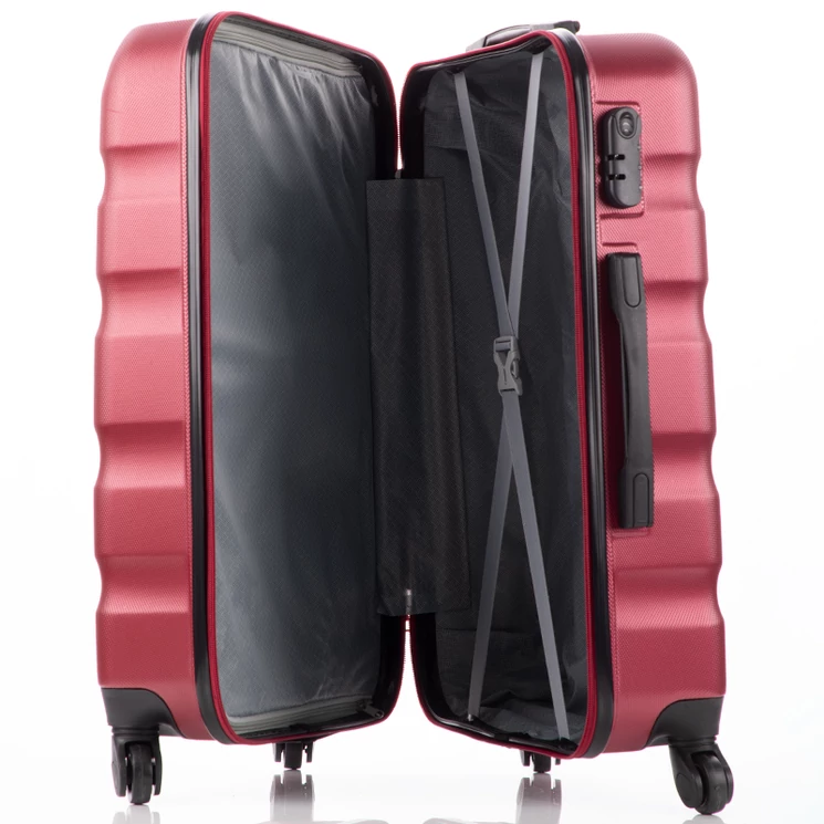 BONTOUR 3 db-os bőrönd szett bordó színben