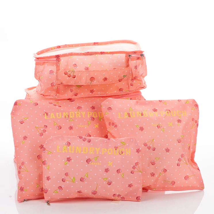 Bőröndrendező táskák utazáshoz 6 db-os szett