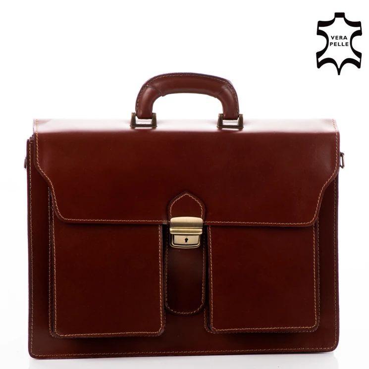 Valódi bőr aktatáska 3 részes 