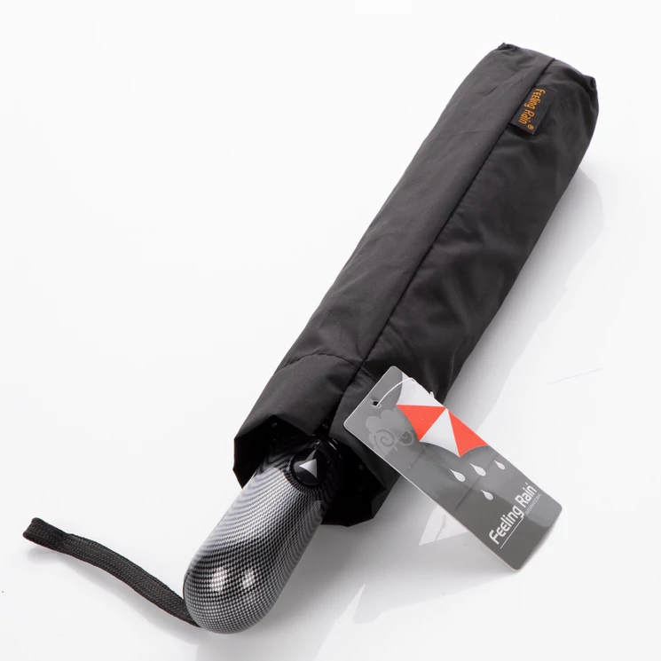 Feeling Rain félautomata nagyméretű fekete esernyő*