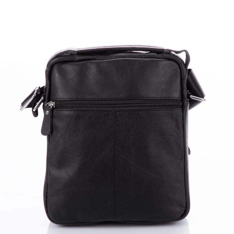 valódi bőr férfi oldaltáska fekete színben JL40 4 Black