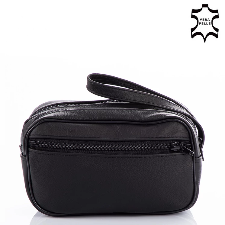 Valódi bőr autóstáska kétrészes fekete színben AU 011