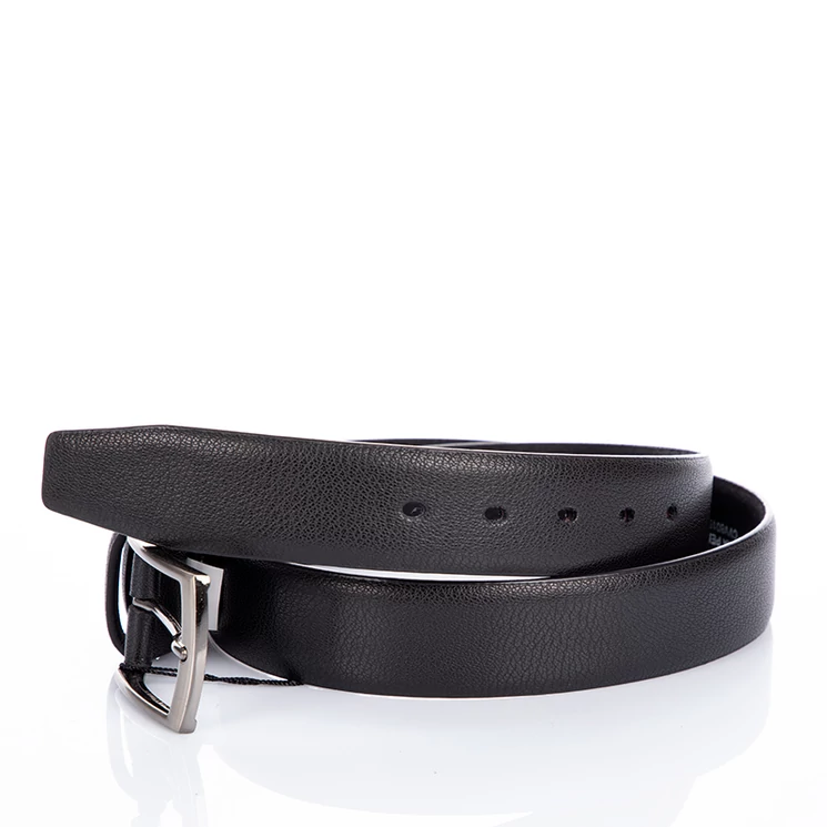 Valódi bőr férfi öv fekete színben* 120cm