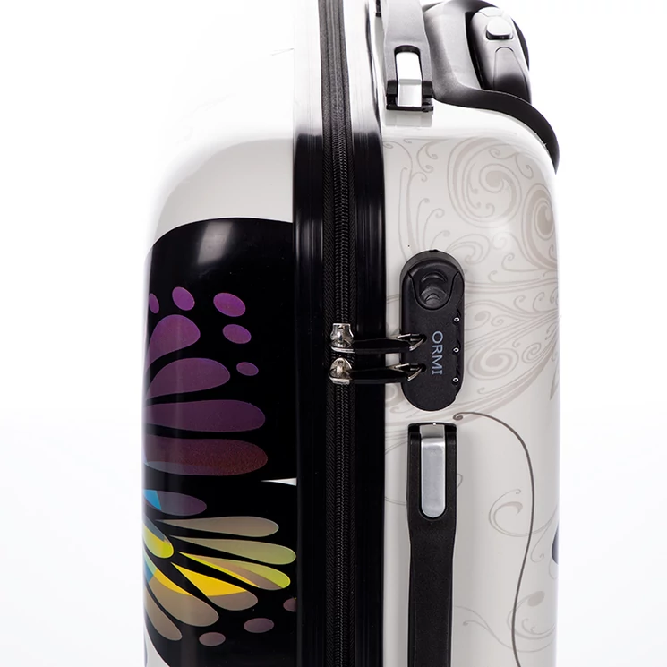 Keményfalú Pillangós bőrönd kabin méret