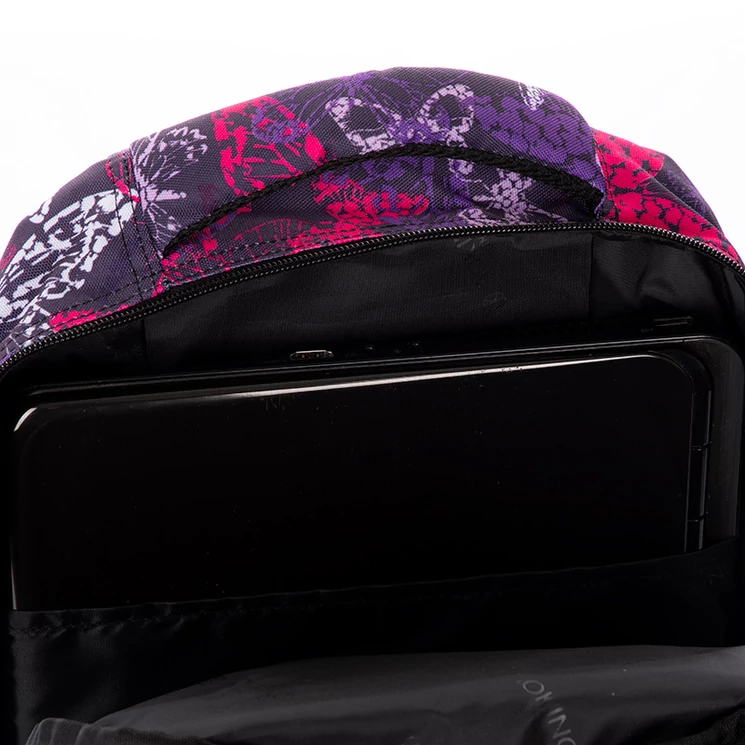 Gurulós iskolatáska Pink pillangó mintával