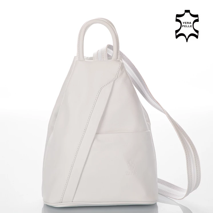 Valódi bőr női hátizsák Fehér színben S6925