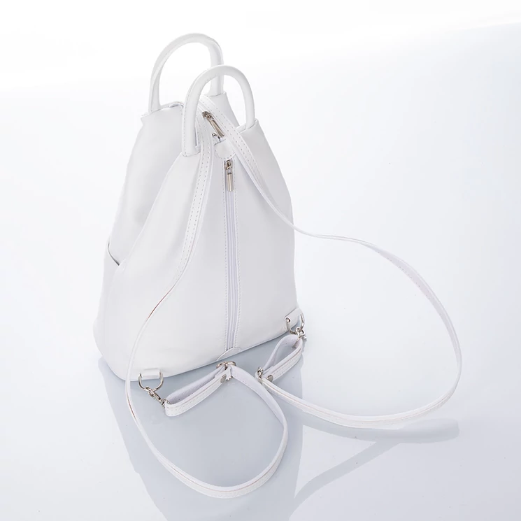 Valódi bőr női hátizsák Fehér színben S6925